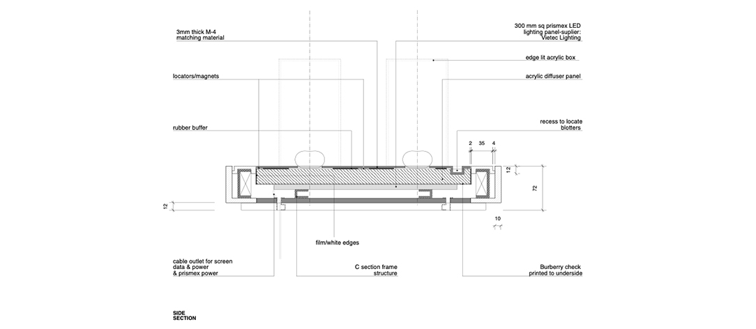Technical 2D drafting detail