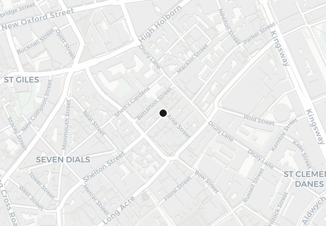 Map of the London office at 71–75 Shelton Street, Covent Garden