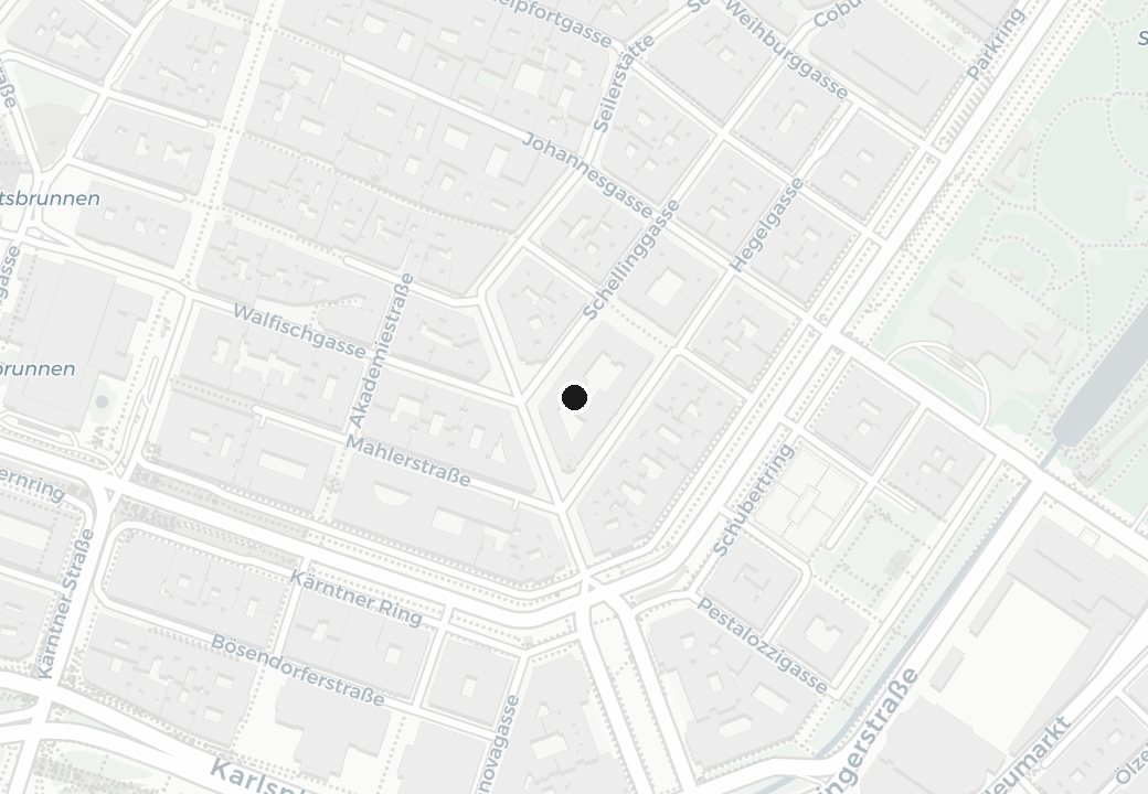 Map of the Vienna office at Schwarzenbergstraße 5, 1010 Wien
