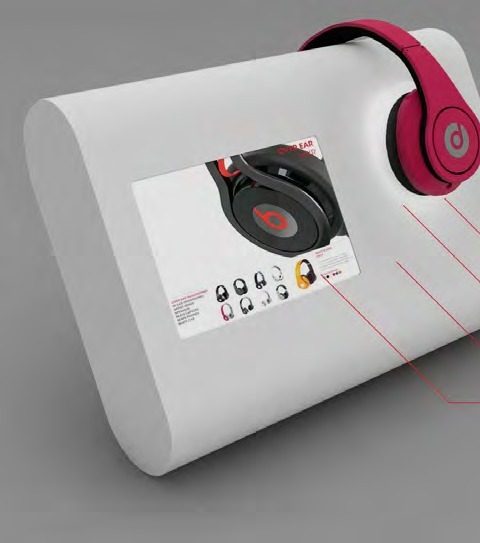 Beats by Dr. Dre interactive headphone display counter